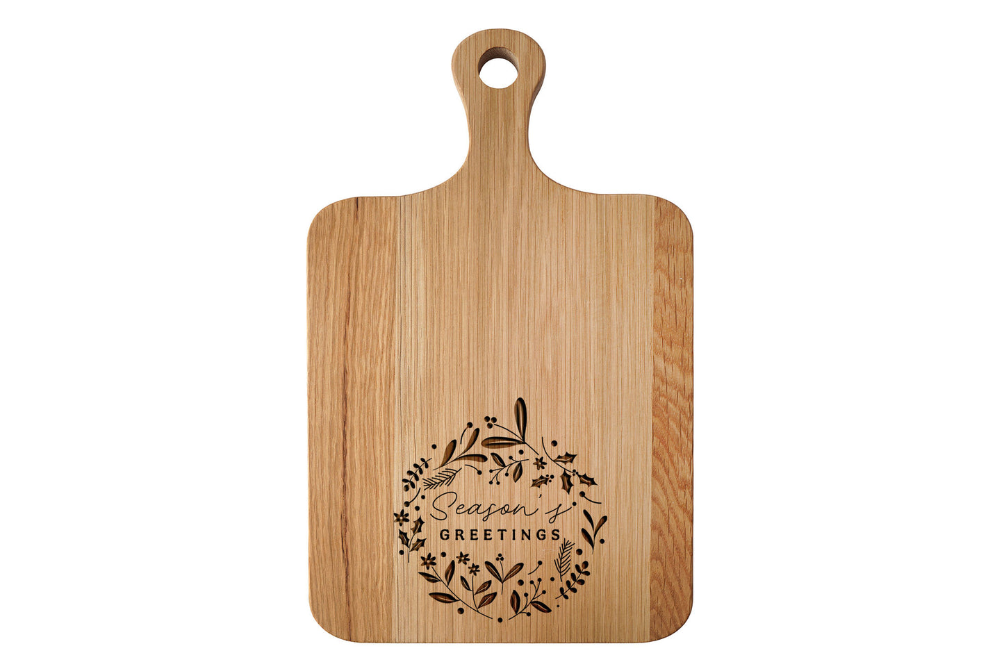 Oak Cheeseboard 'Season's Greetings' | Festive Cheeseboard | Table Decor | Christmas Tableware