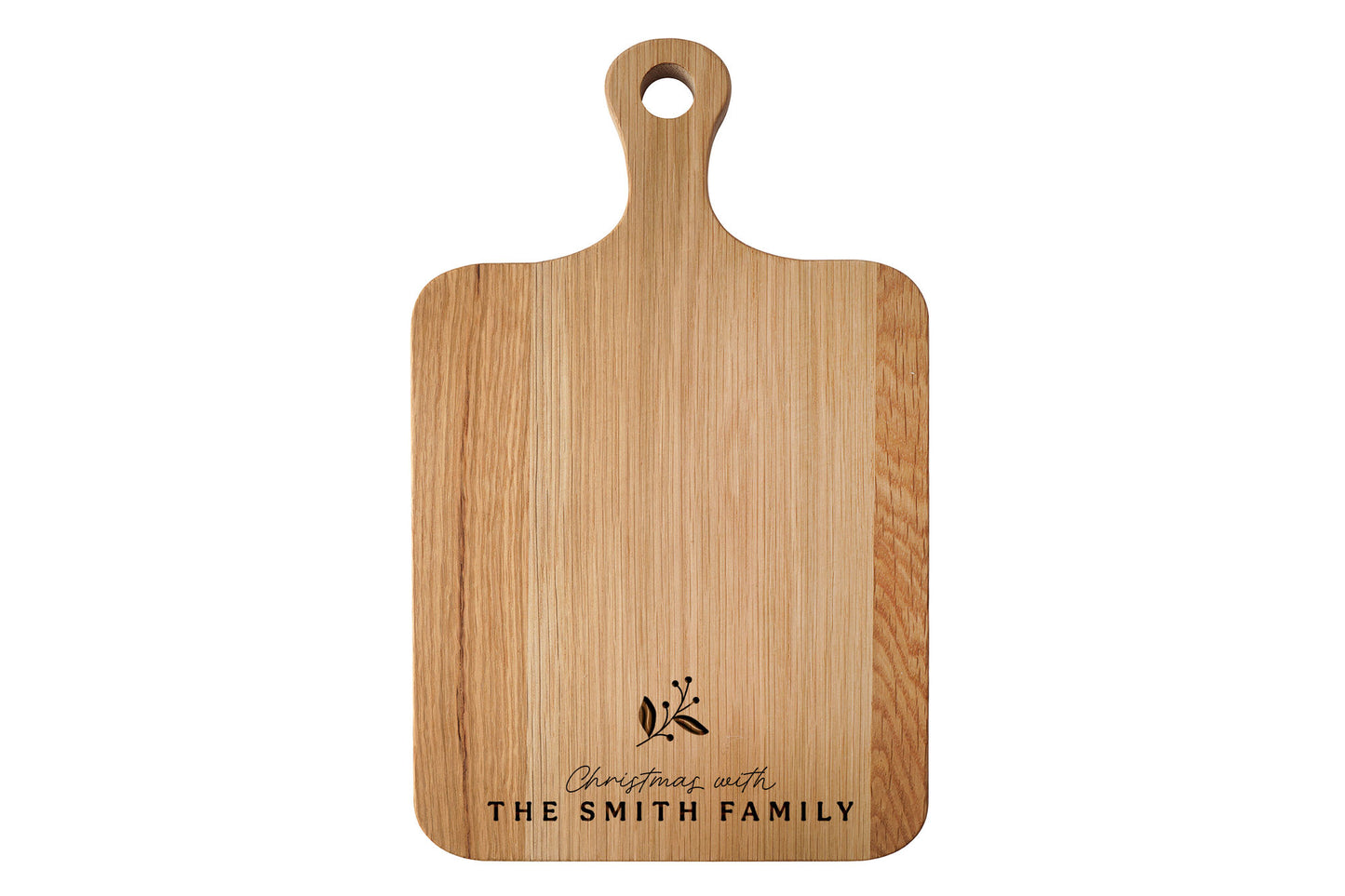 Oak Cheeseboard 'Personalised Christmas With The... Cheeseboard' | Festive Cheeseboard | Table Decor | Christmas Tableware