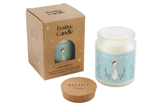 Gingerbread Scented Christmas Candle | 'Merry Quack-mas!' | Duck | Seasonal Winter Home Décor