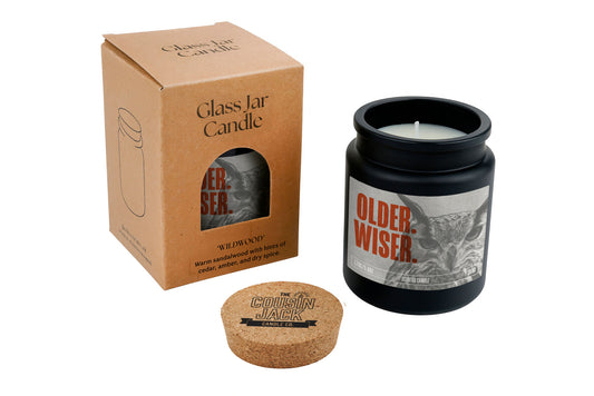 Older Wiser Black Scented Candle • Birthday Candle • Gift Box