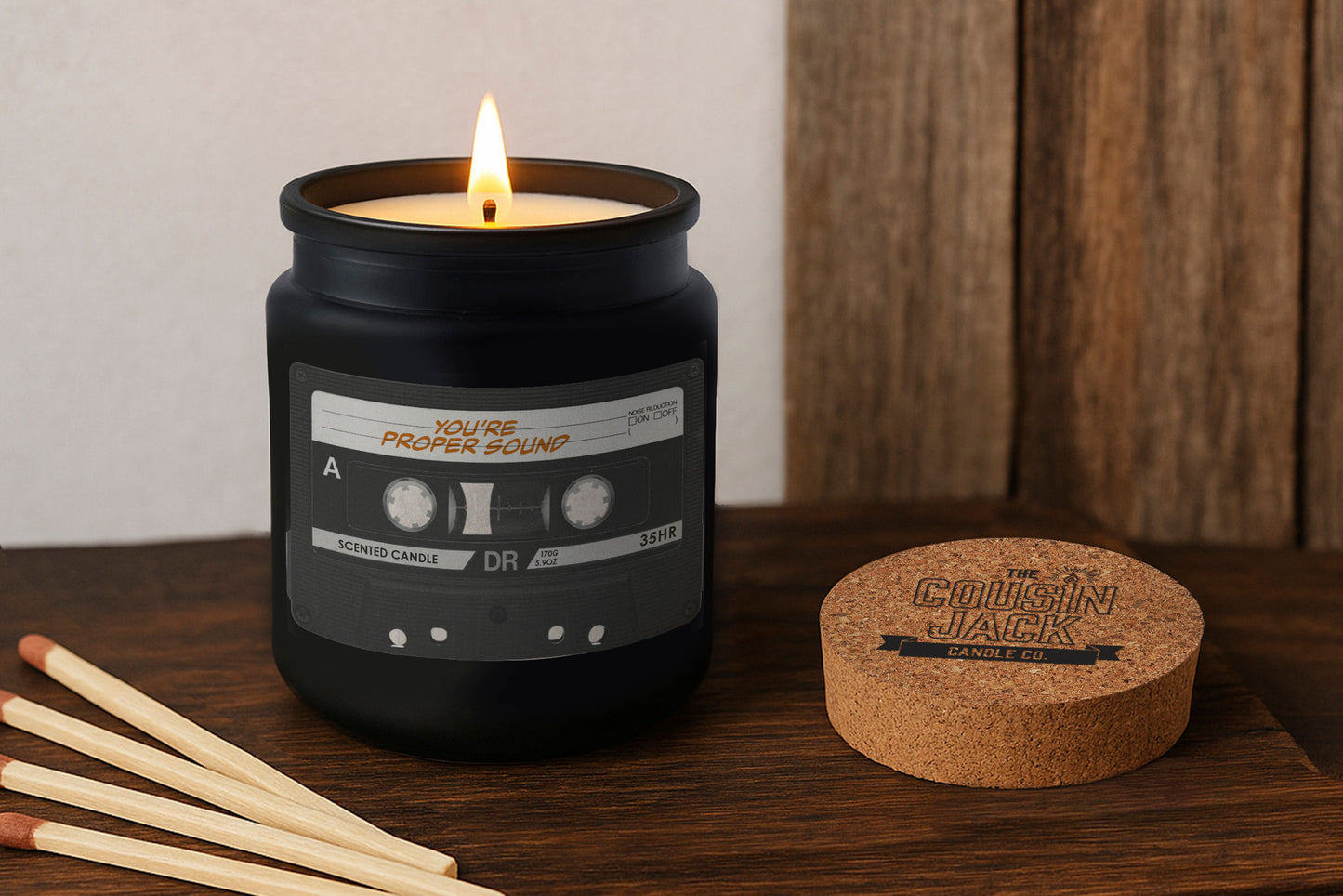 You’re Proper Sound Black Scented Candle • Birthday Candle • Gift Box