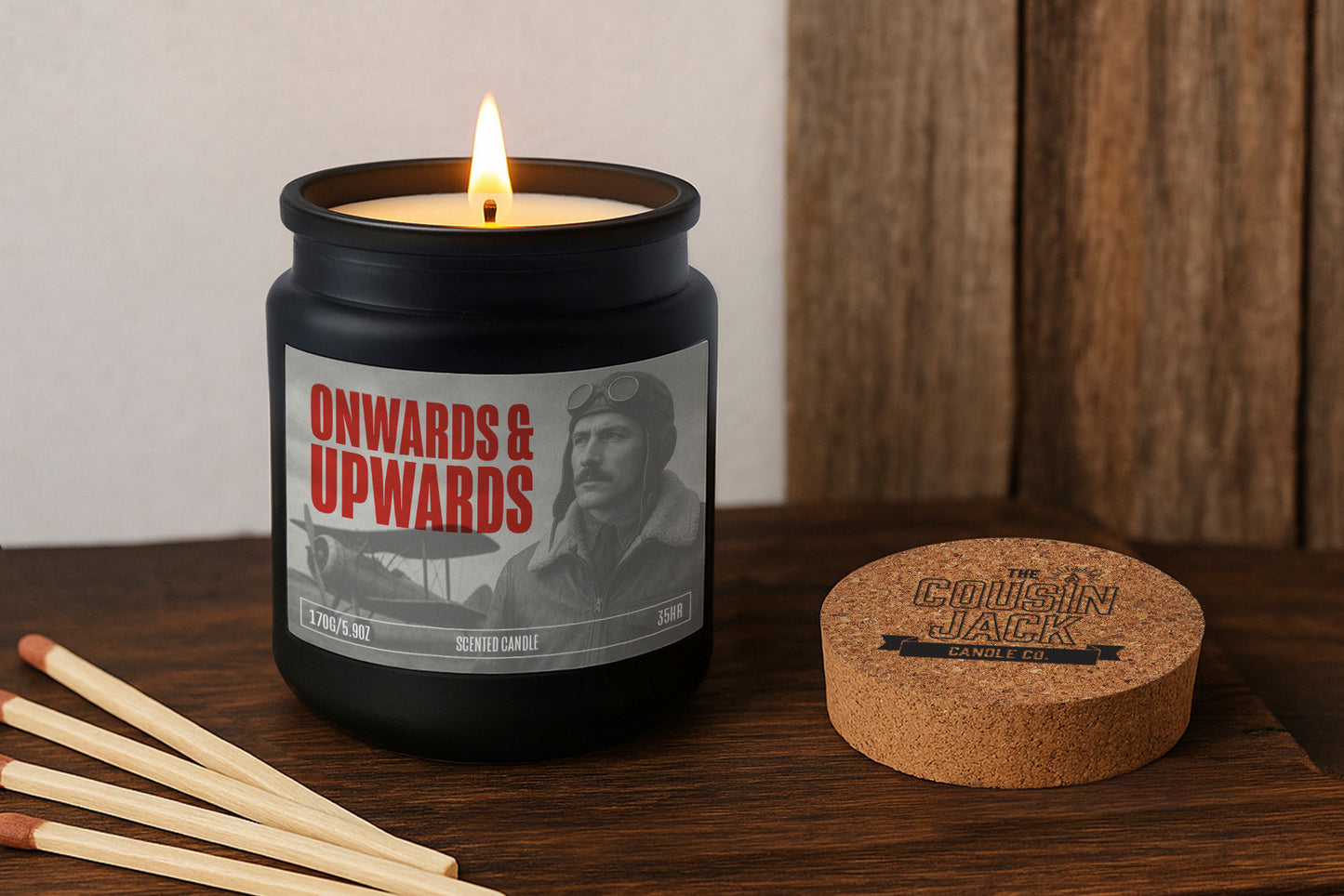 Onwards And Upwards Scented Candle • Motivational Candle • Father's Day • Gift For Him