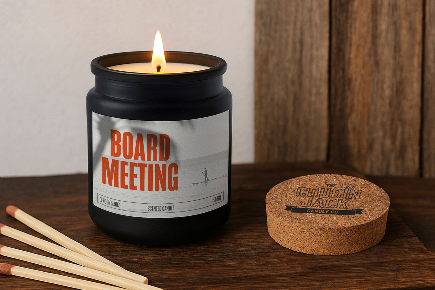 Board Meeting' Men's Paddle Boarding Scented Candle • Birthday Candle • Father's Day