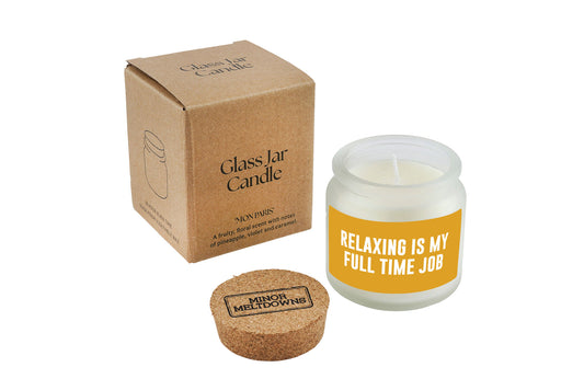 Relaxing Is A Full Time Job Scented Jar Candle • Gift Boxed