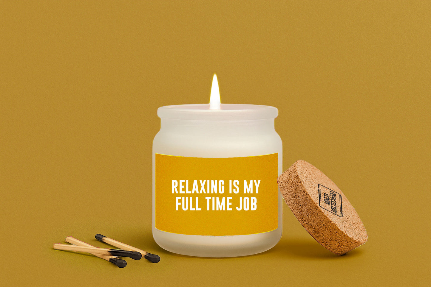 Relaxing Is A Full Time Job Scented Jar Candle • Gift Boxed