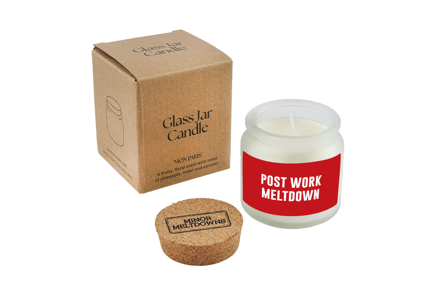 Post Work Meltdown Scented Jar Candle • Gift Boxed