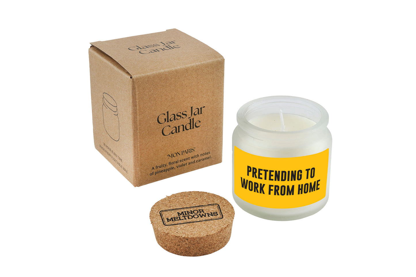 Pretending To Work From Home Scented Jar Candle • Gift Boxed
