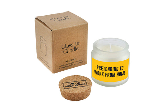 Pretending To Work From Home Scented Jar Candle • Gift Boxed