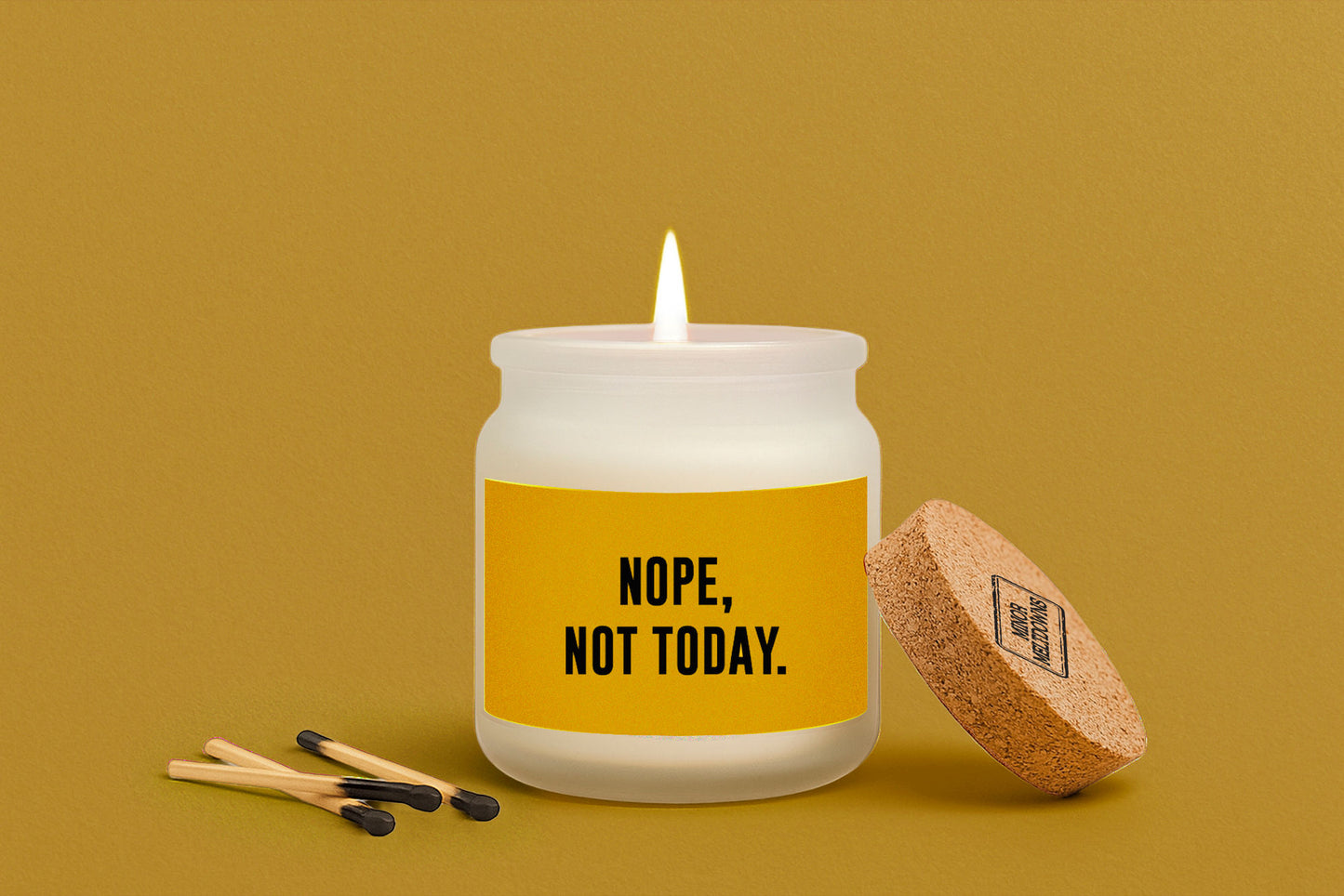 Nope, Not Today Scented Jar Candle • Gift Boxed