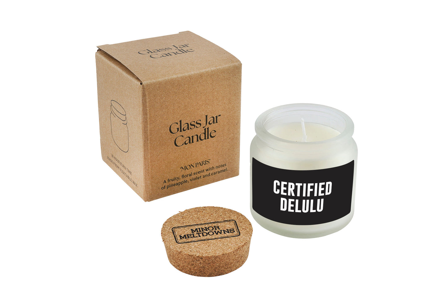 Certified Delulu Scented Jar Candle • Gift Boxed