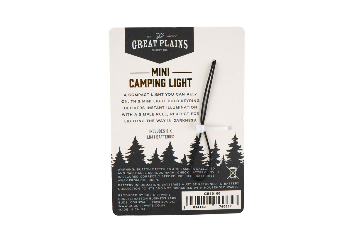 Great Plains Mini Camping Light | Outdoor Accessory | Camping