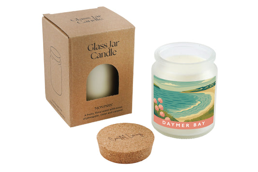 Daymer Bay Scented Glass Jar Candle • Coastal Living • Gift Box
