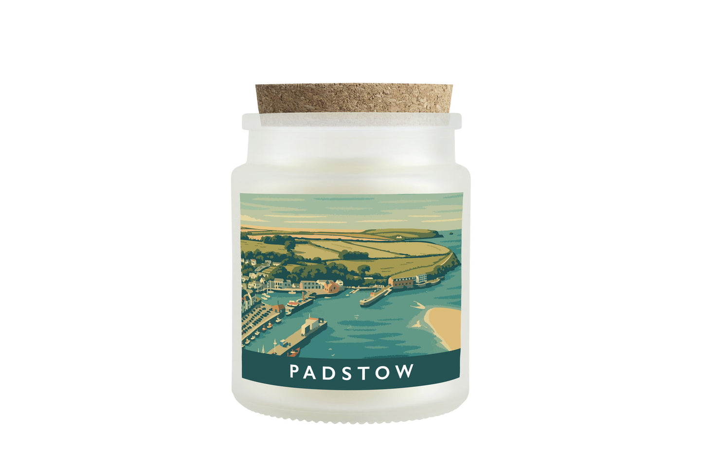 Padstow Scented Glass Jar Candle • Cornwall • Cornish Gift • Coastal Living • Gift Box