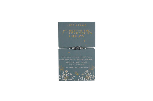 Just Paws Infinity Charm Bracelet | Fashion Accessory | Jewellery | Dog Enthusiast