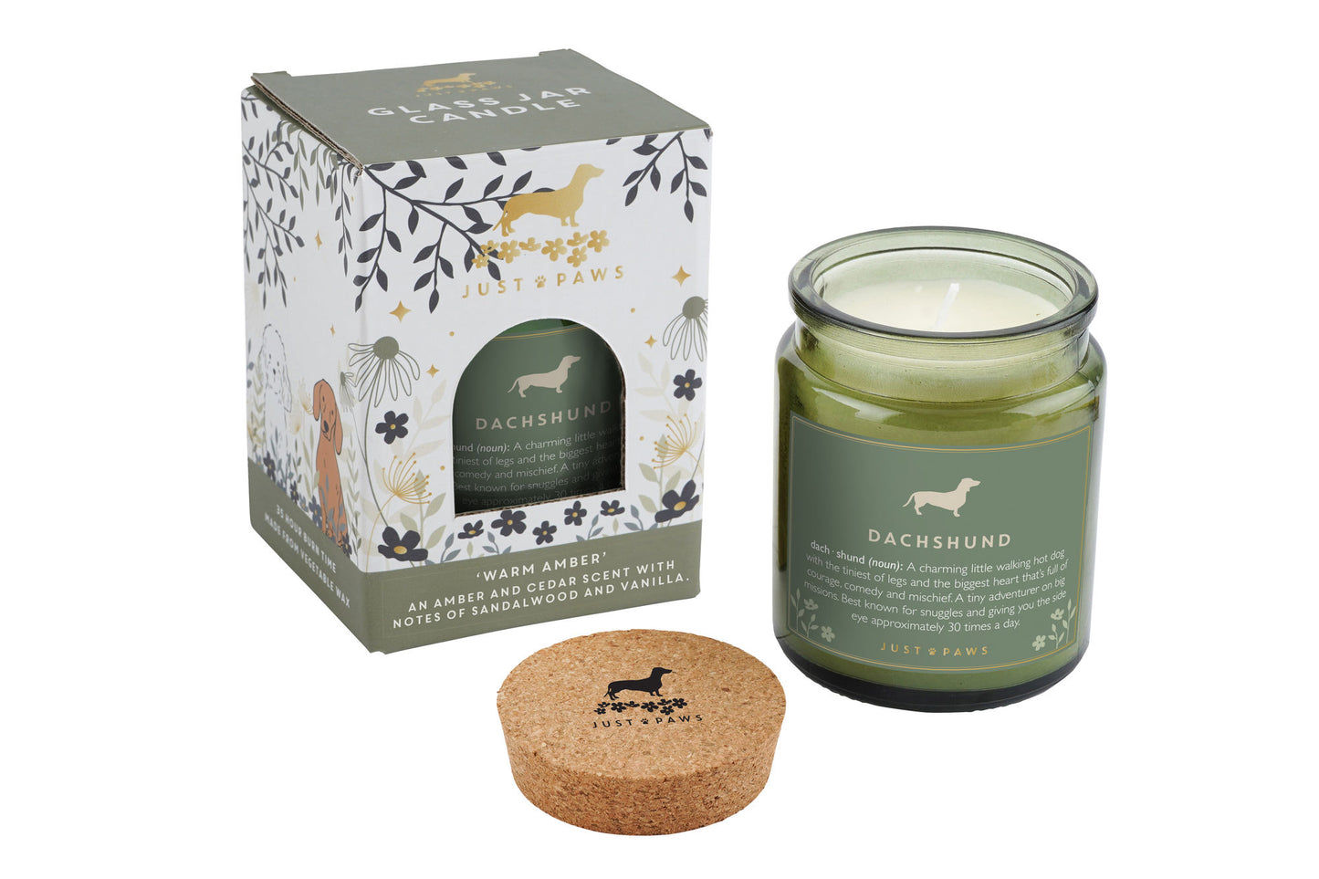 Green Jar Candle • “Dachshund Definition” • Scented Jar Candle • Gift for Her •  Gifts for Him • Home Decor | Dog Enthusiast