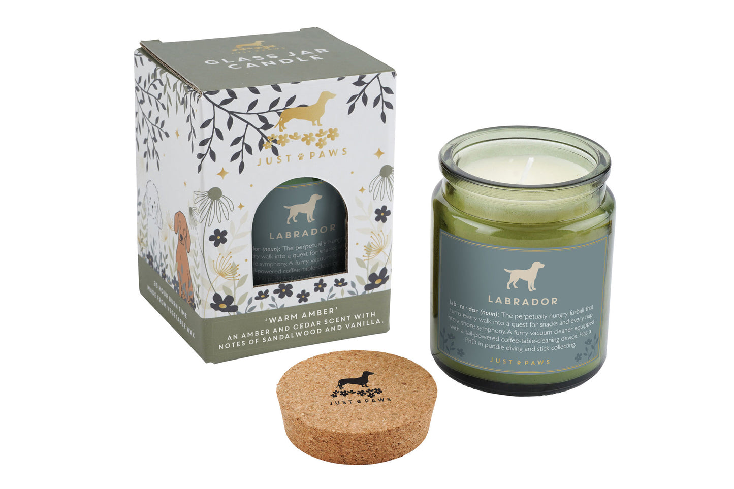 Green Jar Candle • "Labrador Definition" • Scented Jar Candle • Gift for Her •  Gifts for Him • Home Decor | Dog Enthusiast