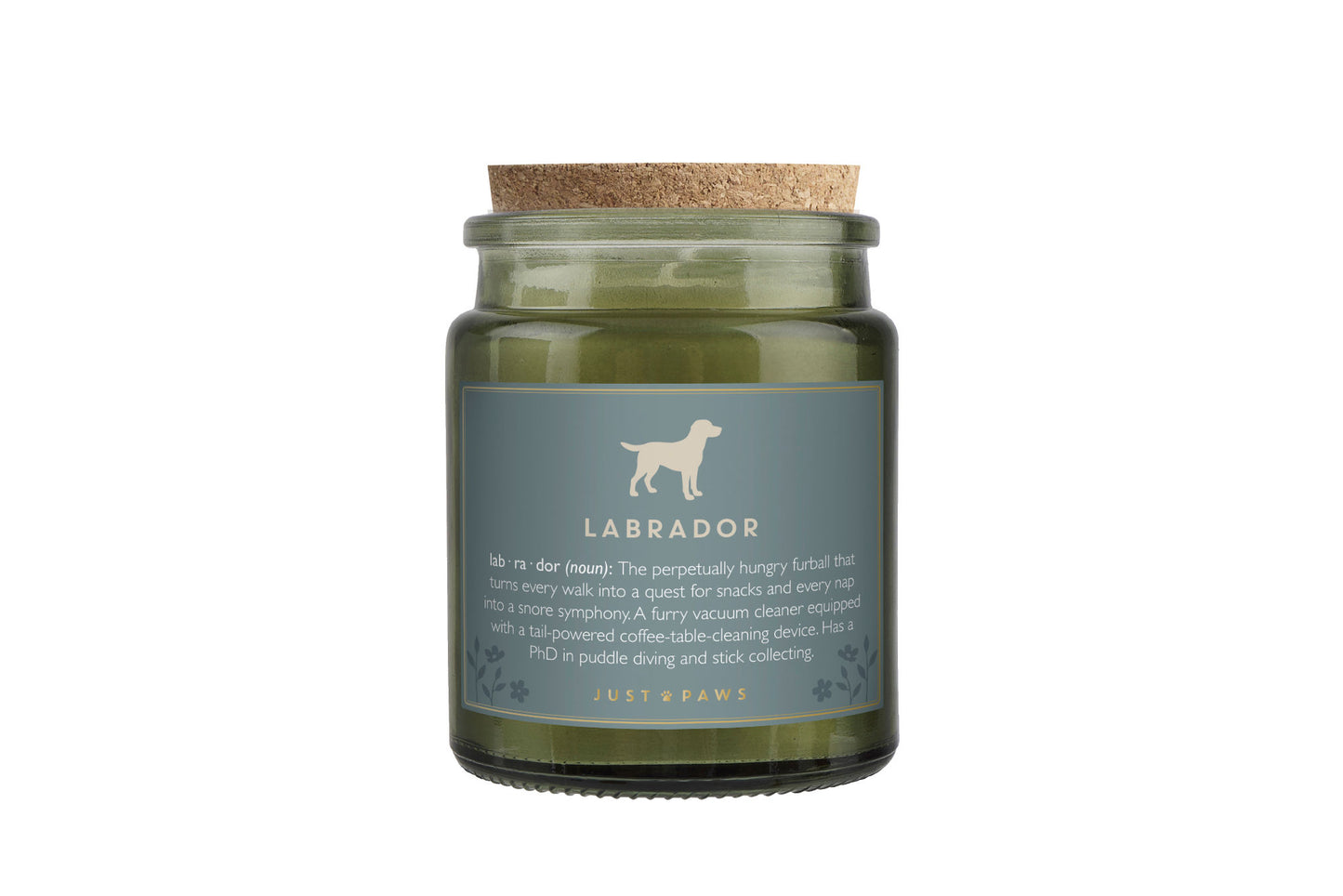 Green Jar Candle • "Labrador Definition" • Scented Jar Candle • Gift for Her •  Gifts for Him • Home Decor | Dog Enthusiast