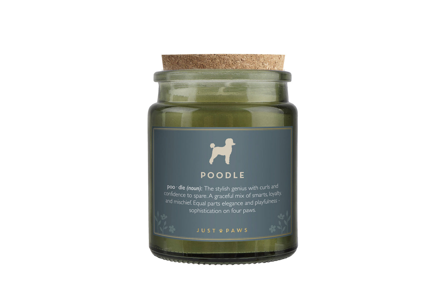 Green Jar Candle • "Poodle Definition" • Scented Jar Candle • Gift for Her •  Gifts for Him • Home Decor | Dog Enthusiast