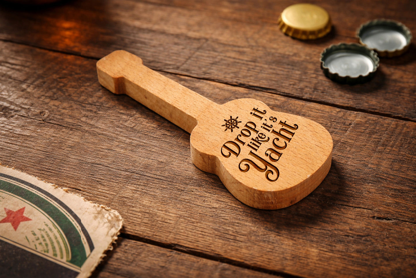 Dapper Chap 'Yacht Rock' Guitar Bottle Opener In Gift Box | Bar ware | Travel | Camping | Music Enthusiast