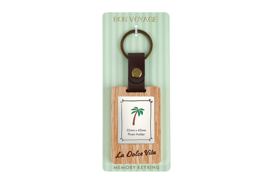 Bon Voyage 'La Dolce Vita' Photo Holder Keyring | Accessory | Memories | Travel