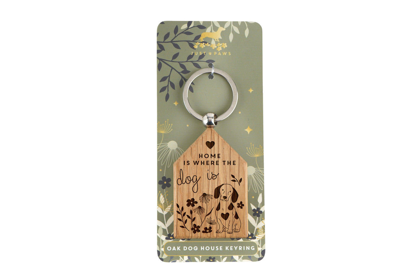 Dog House Shaped Keyring - 'Home Is Where The Dog Is' | Keys | Key Accessory | Dog Keyring | Pet Accessory