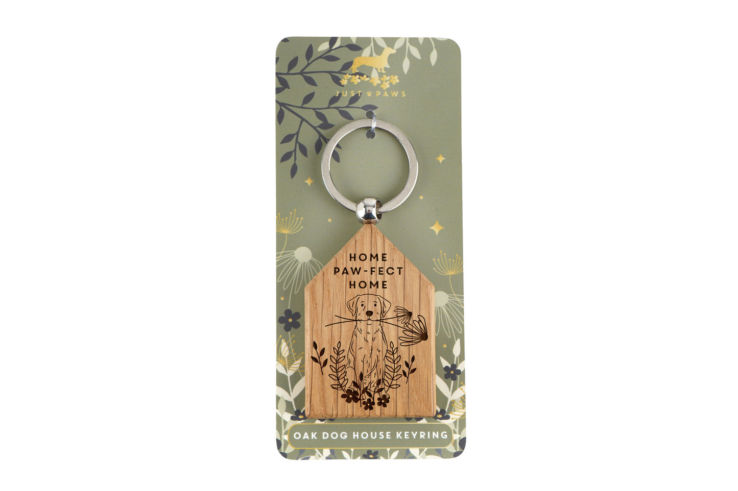 Dog House Shaped Keyring - 'Home Paw-fect Home' | Keys | Key Accessory | Dog Keyring | Pet Accessory