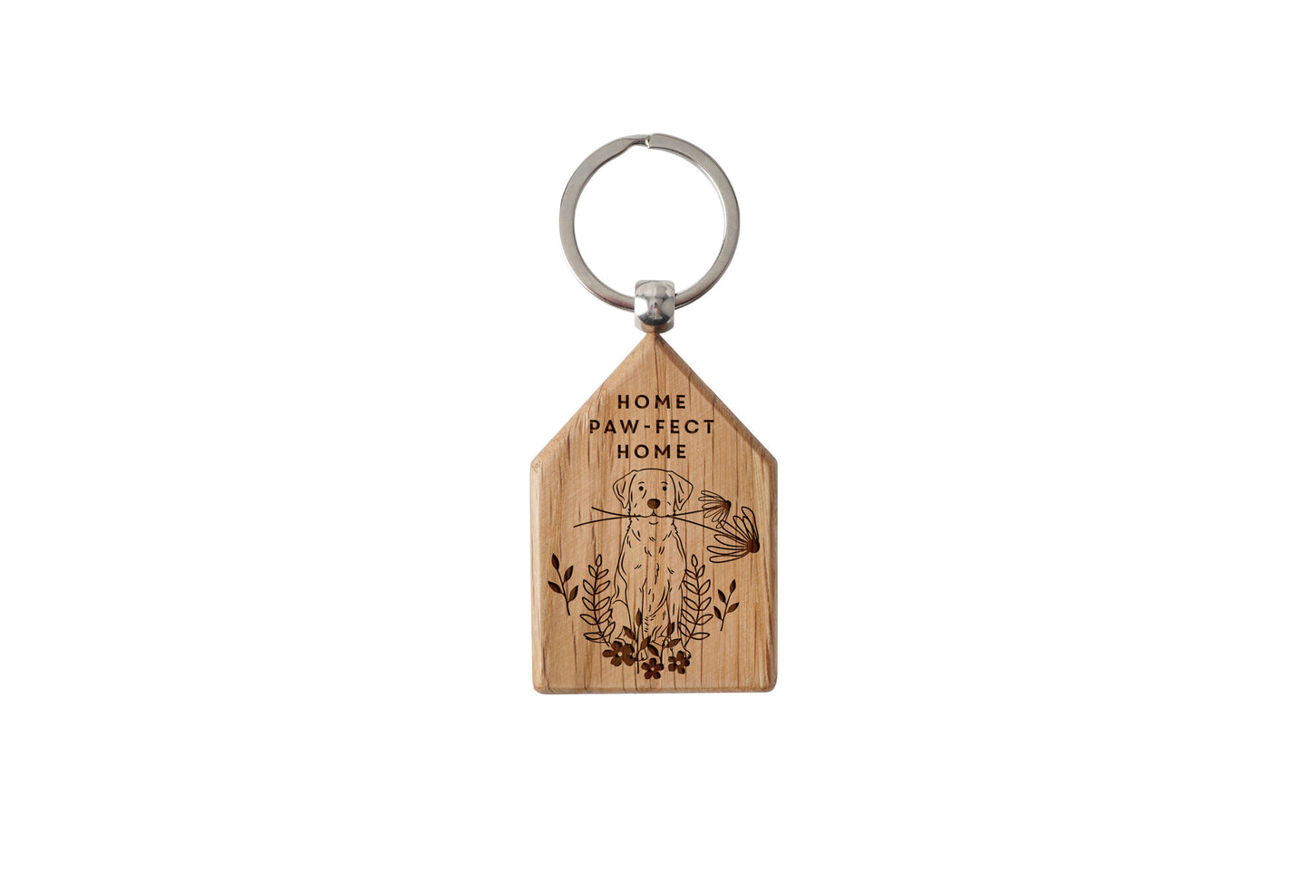 Dog House Shaped Keyring - 'Home Paw-fect Home' | Keys | Key Accessory | Dog Keyring | Pet Accessory