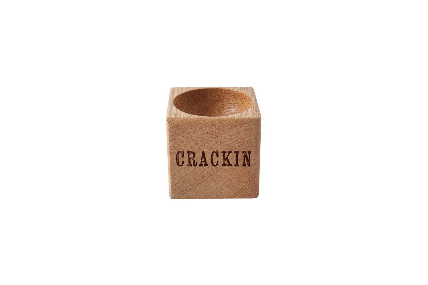 No Place Like Wales 'Crackin' Oak Egg Cup In Gift Box | Breakfast | Homeware | Kitchenware
