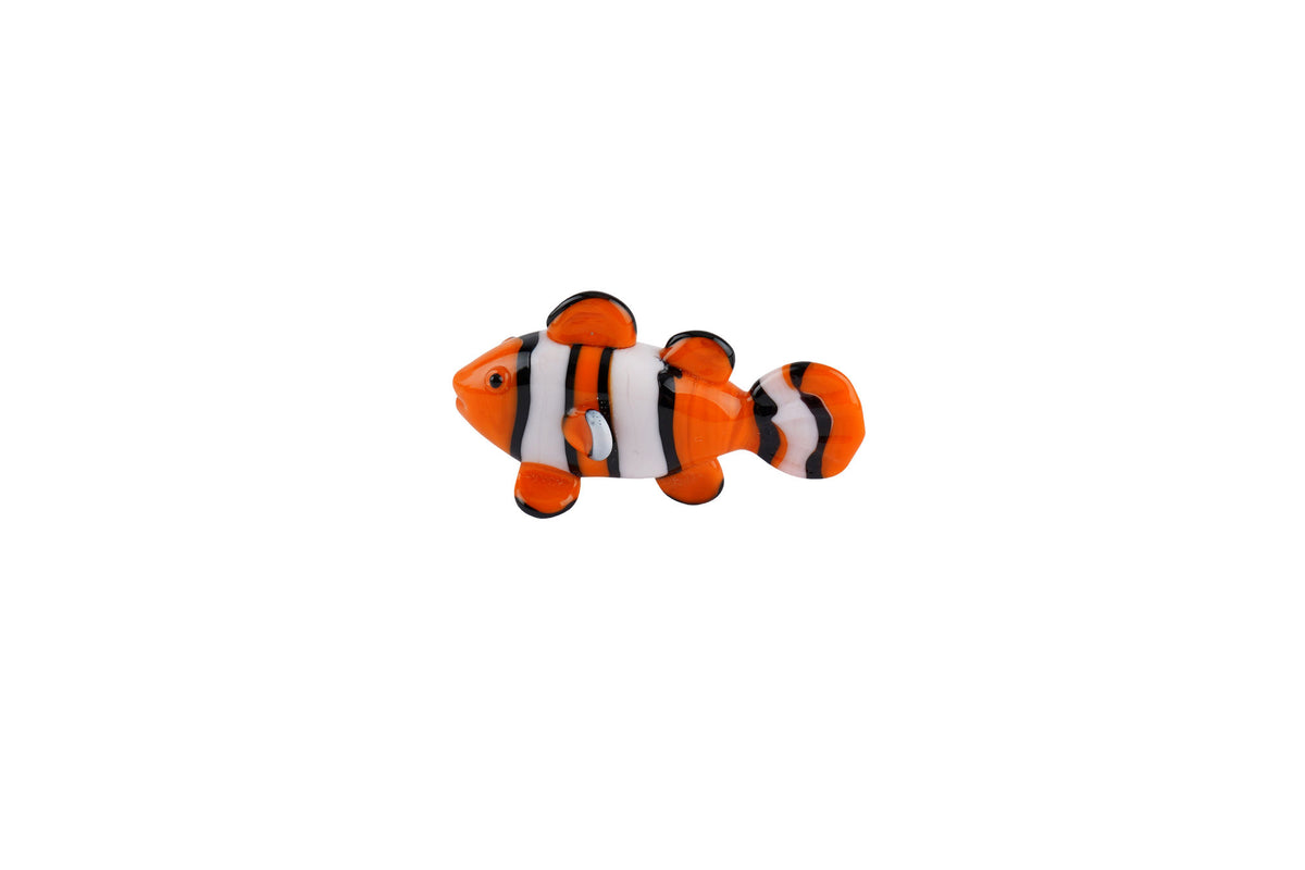 Artisan Glass Clownfish In Gift Box • Decoration • Ornament • Collectable • Home Decor
