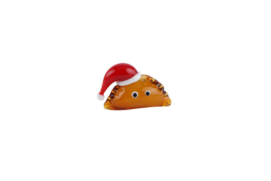 Artisan Glass Christmas Cornish Pasty In Gift Box  • Decoration • Ornament • Collectable • Home Decor