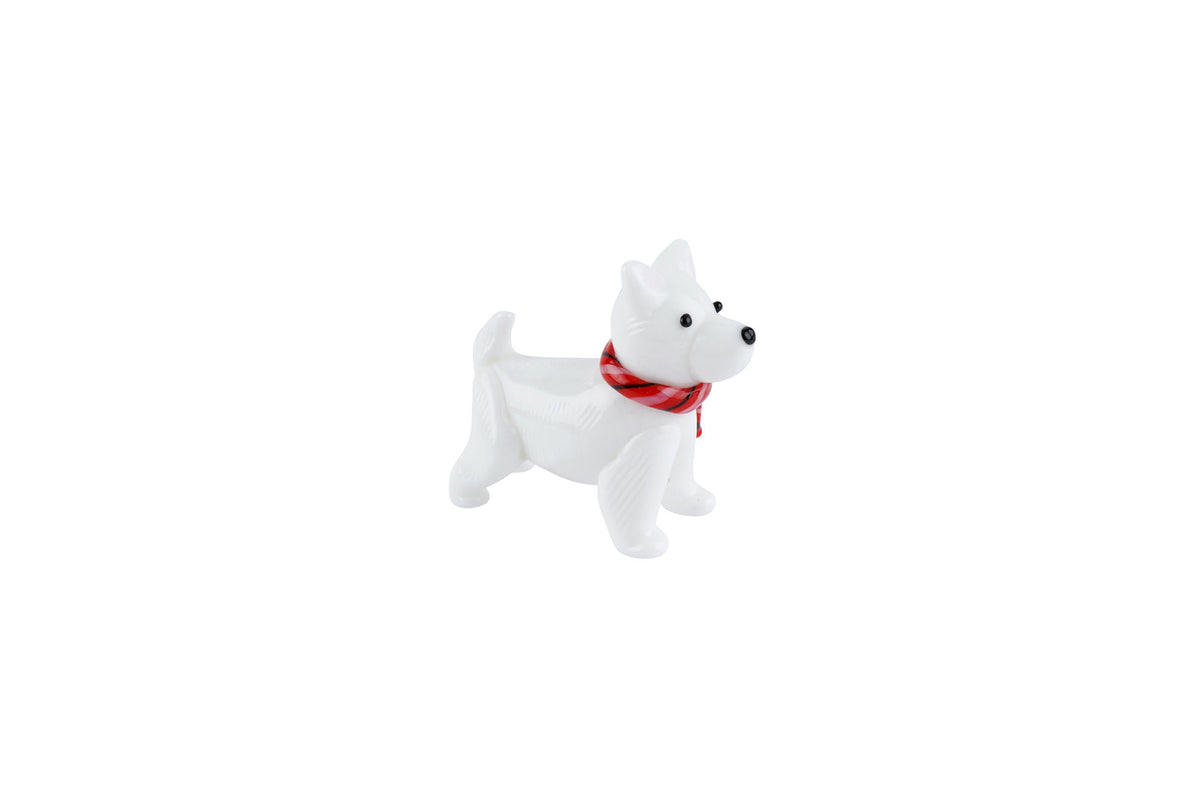 Artisan Glass West Highland Terrier In Gift Box • Decoration • Ornament • Collectable • Home Decor