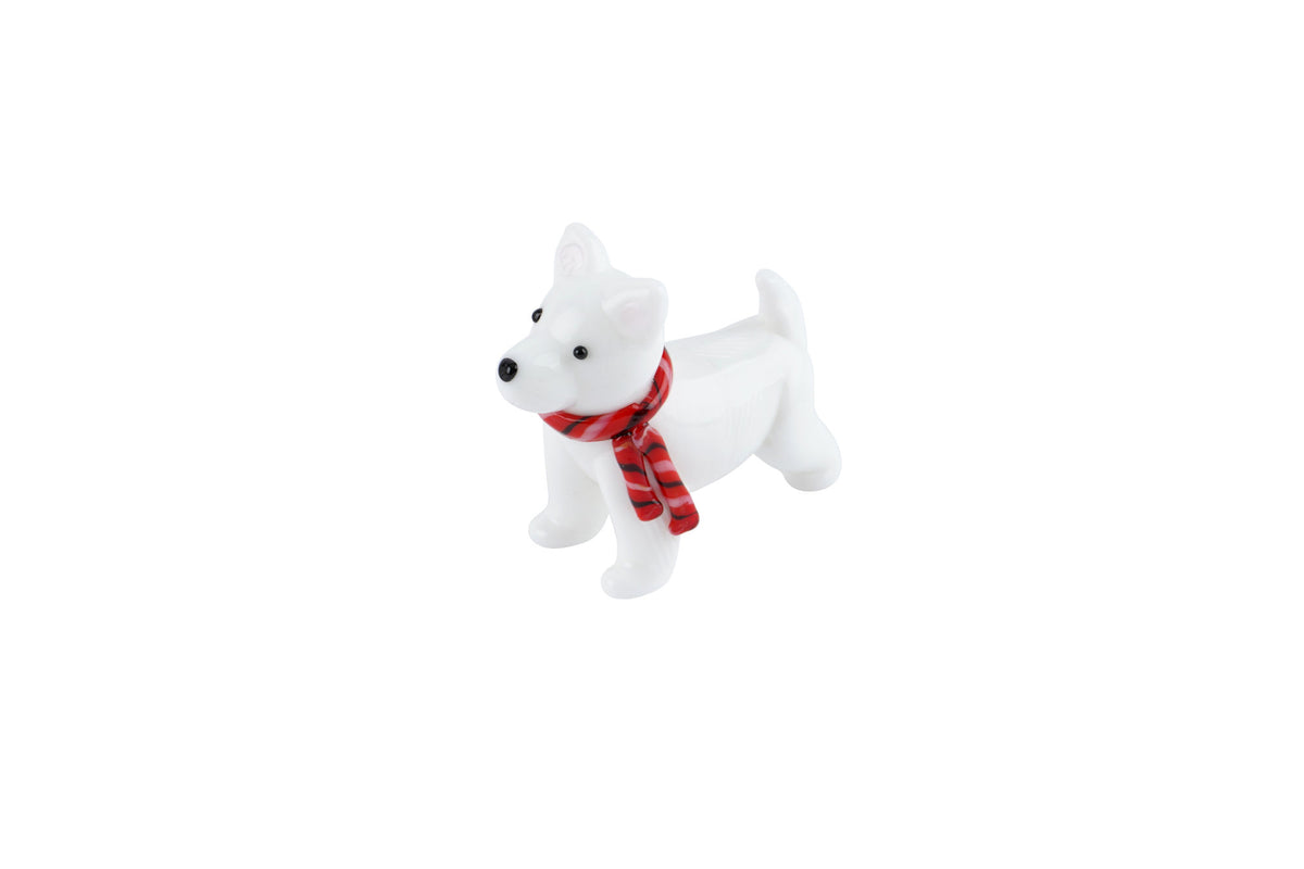 Artisan Glass West Highland Terrier In Gift Box • Decoration • Ornament • Collectable • Home Decor