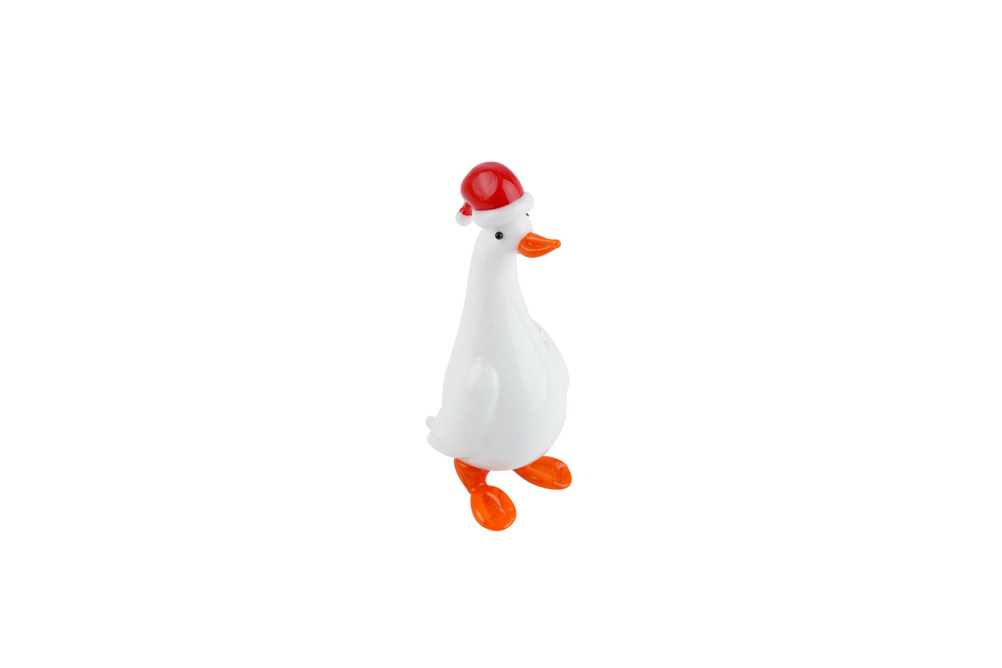Artisan Glass Christmas Duck In Gift Box • Decoration • Ornament • Collectable • Home Decor