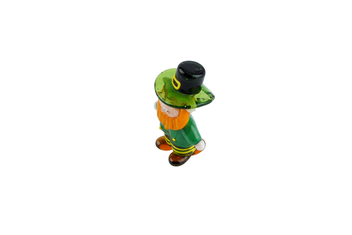 Artisan Glass Leprechaun In Gift Box • Decoration • Ornament • Collectable • Home Decor