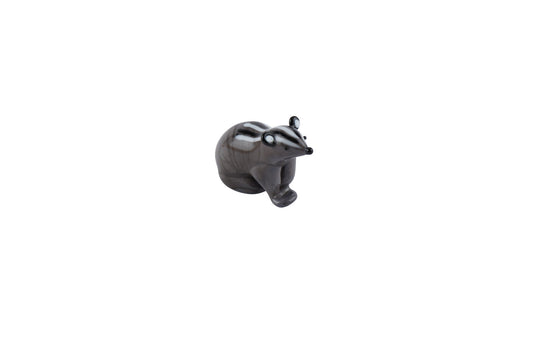 Artisan Glass Badger In Gift Box • Decoration • Ornament • Collectable • Home Decor