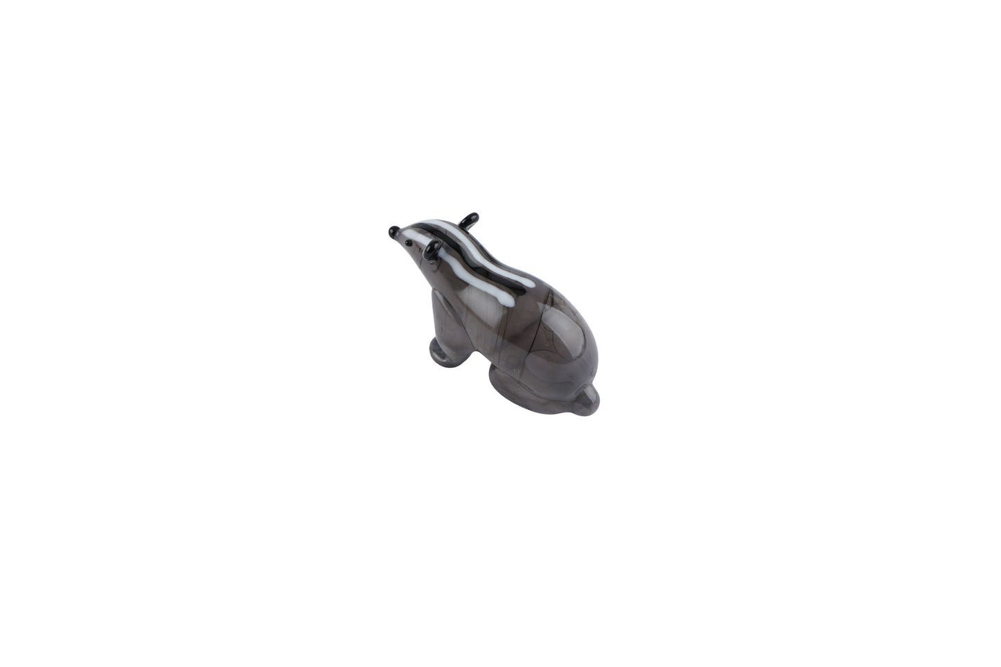 Artisan Glass Badger In Gift Box • Decoration • Ornament • Collectable • Home Decor