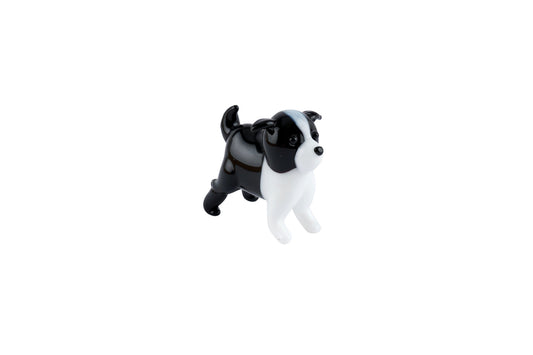 Artisan Glass Border Collie In Gift Box • Decoration • Ornament • Collectable • Home Decor