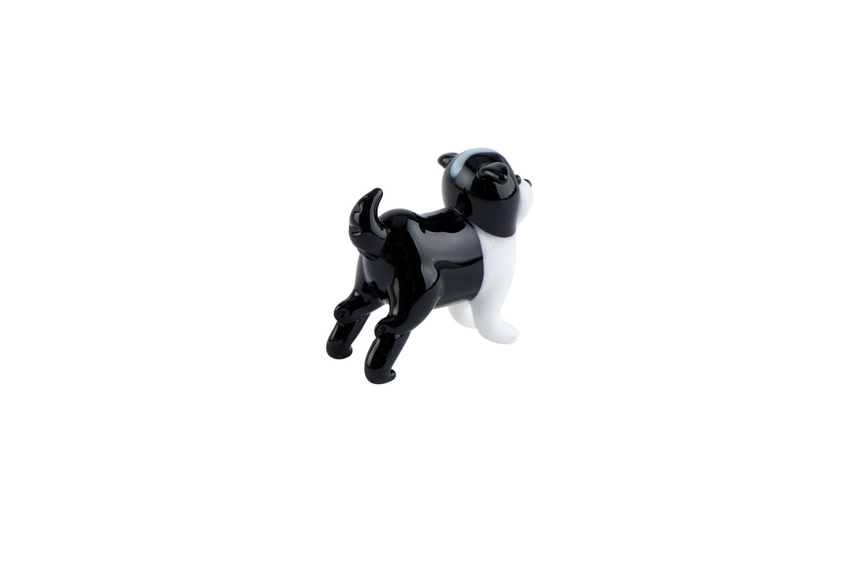 Artisan Glass Border Collie In Gift Box • Decoration • Ornament • Collectable • Home Decor