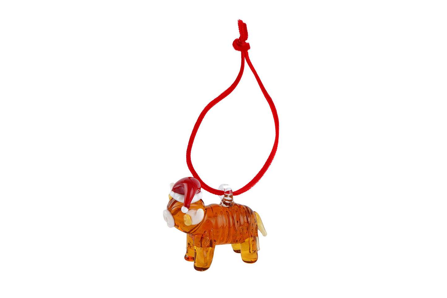 Artisan Glass Christmas Highland Cow Hanger In Gift Box • Decoration • Ornament • Collectable • Home Decor