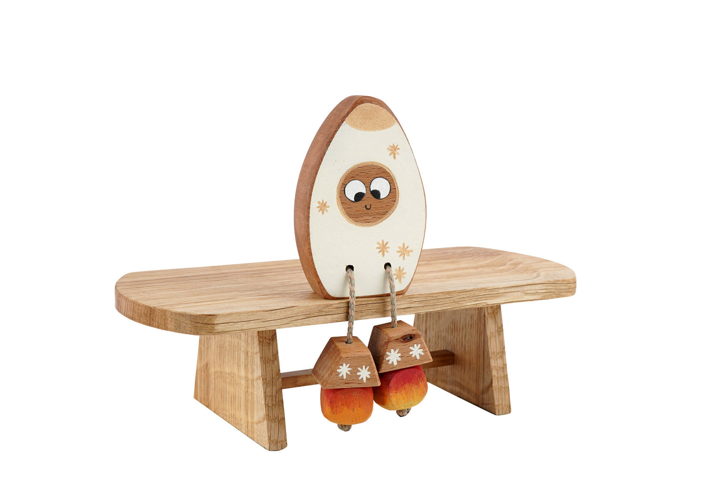 Remy the Rocket in Beech | Handmade Wooden Robot Toy | UKCA CE Tested Age 3+