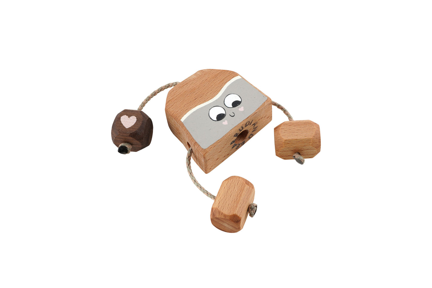 Tilly the Teabag in Beech | Handmade Wooden Toy | UKCA CE Tested | Age 3+