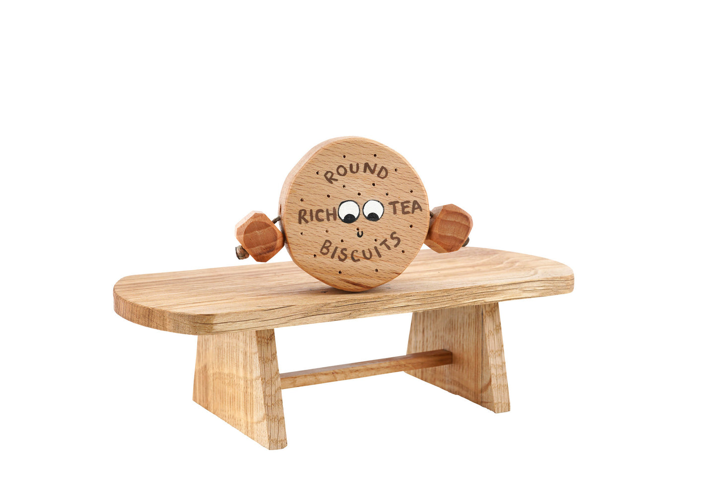 Richie the Rich Tea Biscuit in Beech | Handmade Wooden Toy | UKCA CE Tested | Age 3+