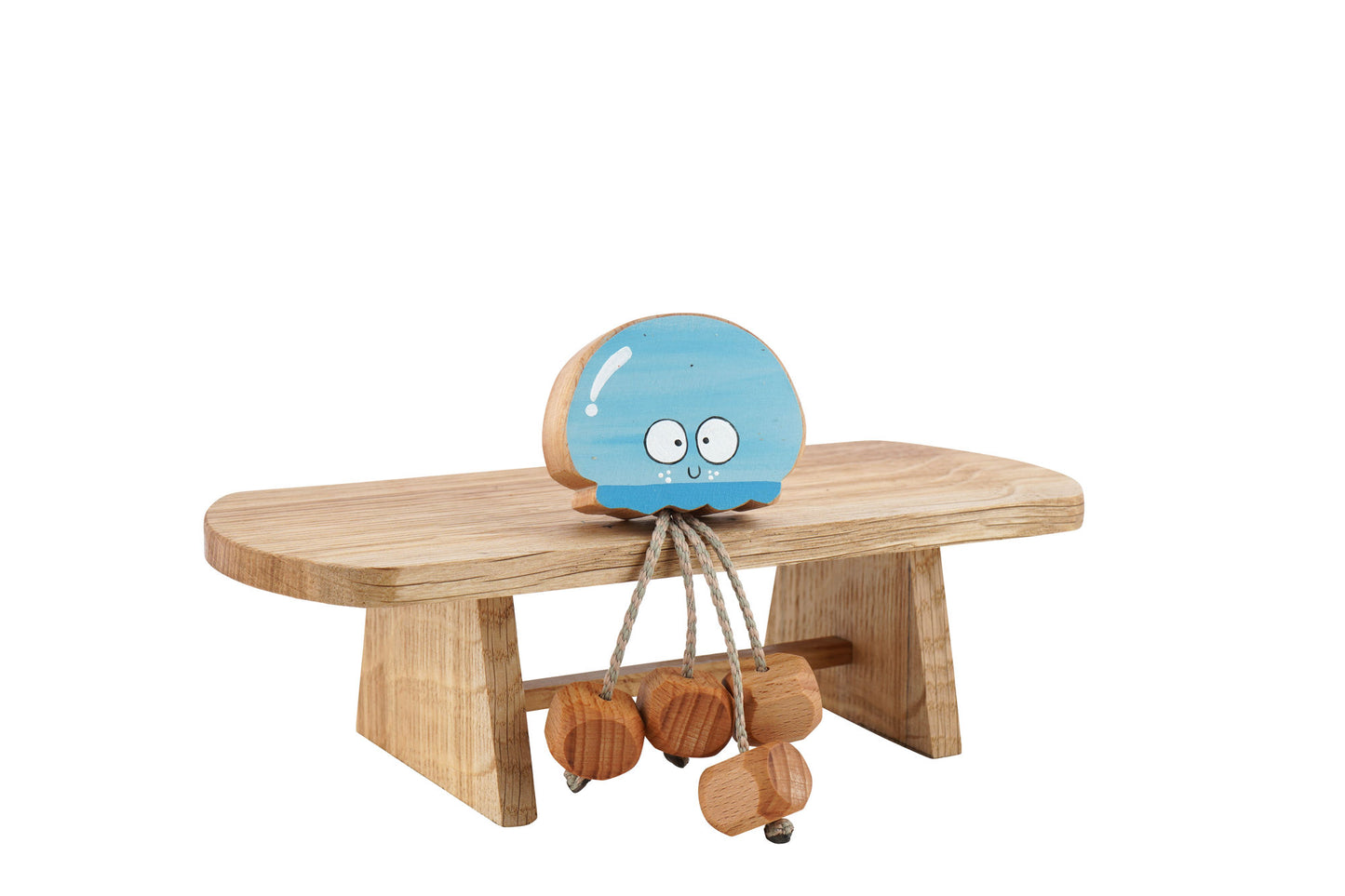 Jenny the Jelly Fish in Beech | Handmade Wooden Toy | UKCA CE Tested | Age 3+
