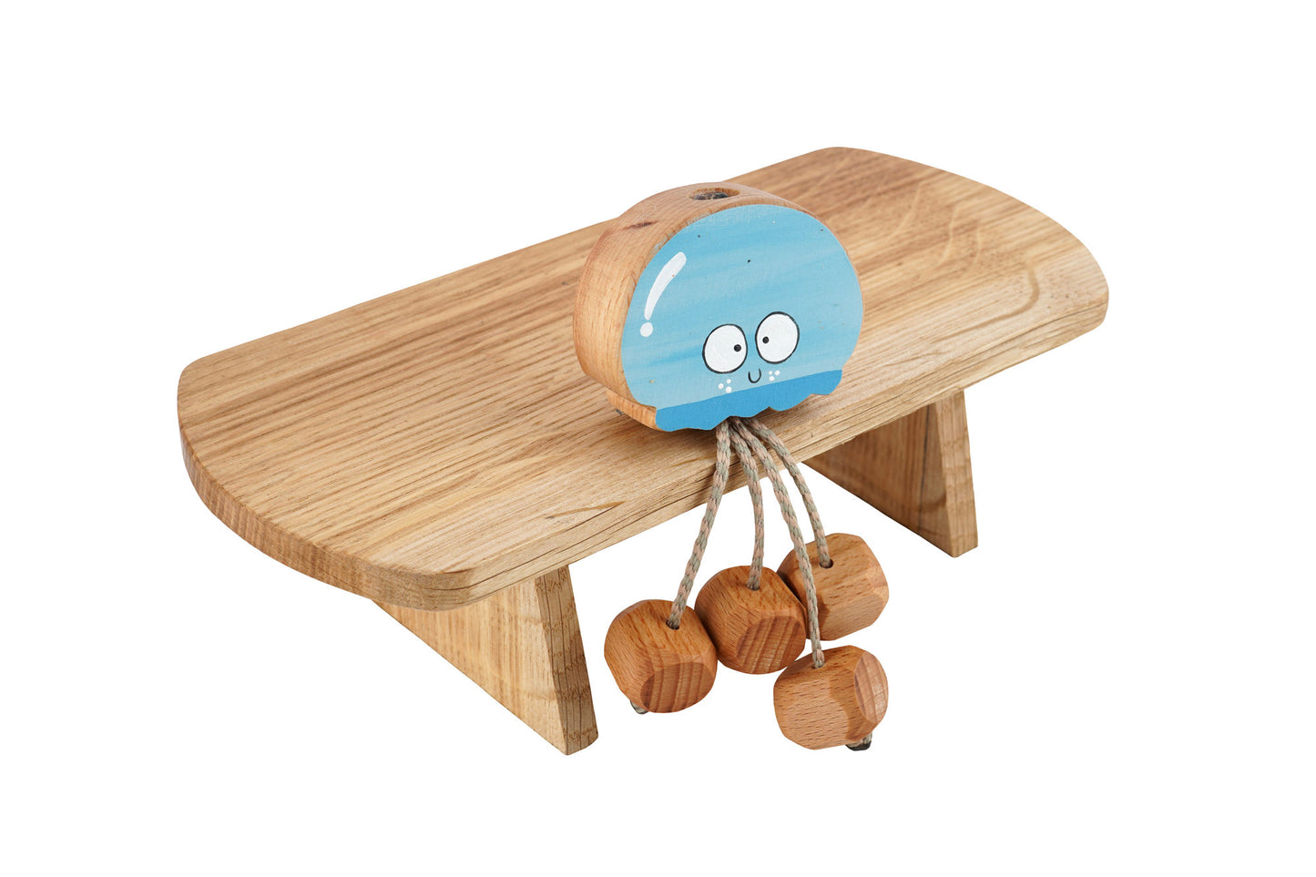 Jenny the Jelly Fish in Beech | Handmade Wooden Toy | UKCA CE Tested | Age 3+