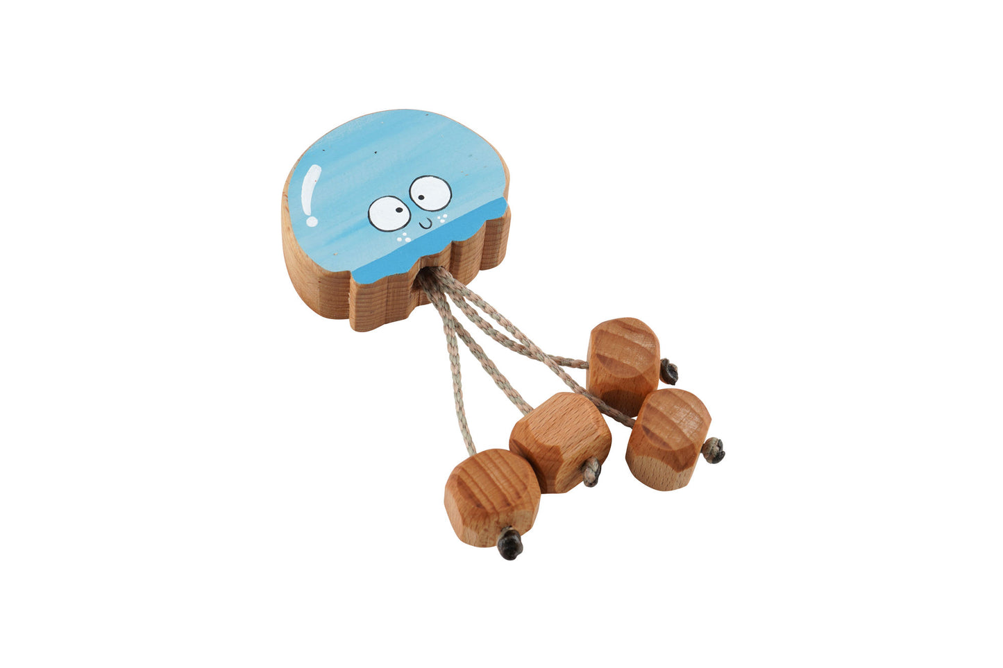 Jenny the Jelly Fish in Beech | Handmade Wooden Toy | UKCA CE Tested | Age 3+