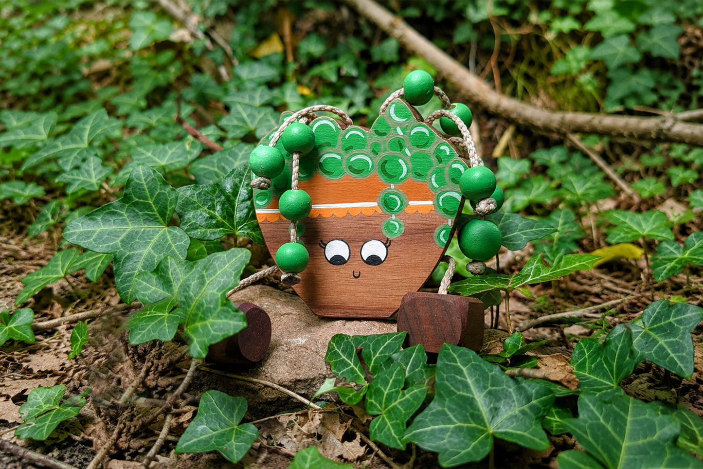 Pearl the Wooden House Plant in Beech | Handmade Wooden Toy | UKCA CE Tested | Age 3+