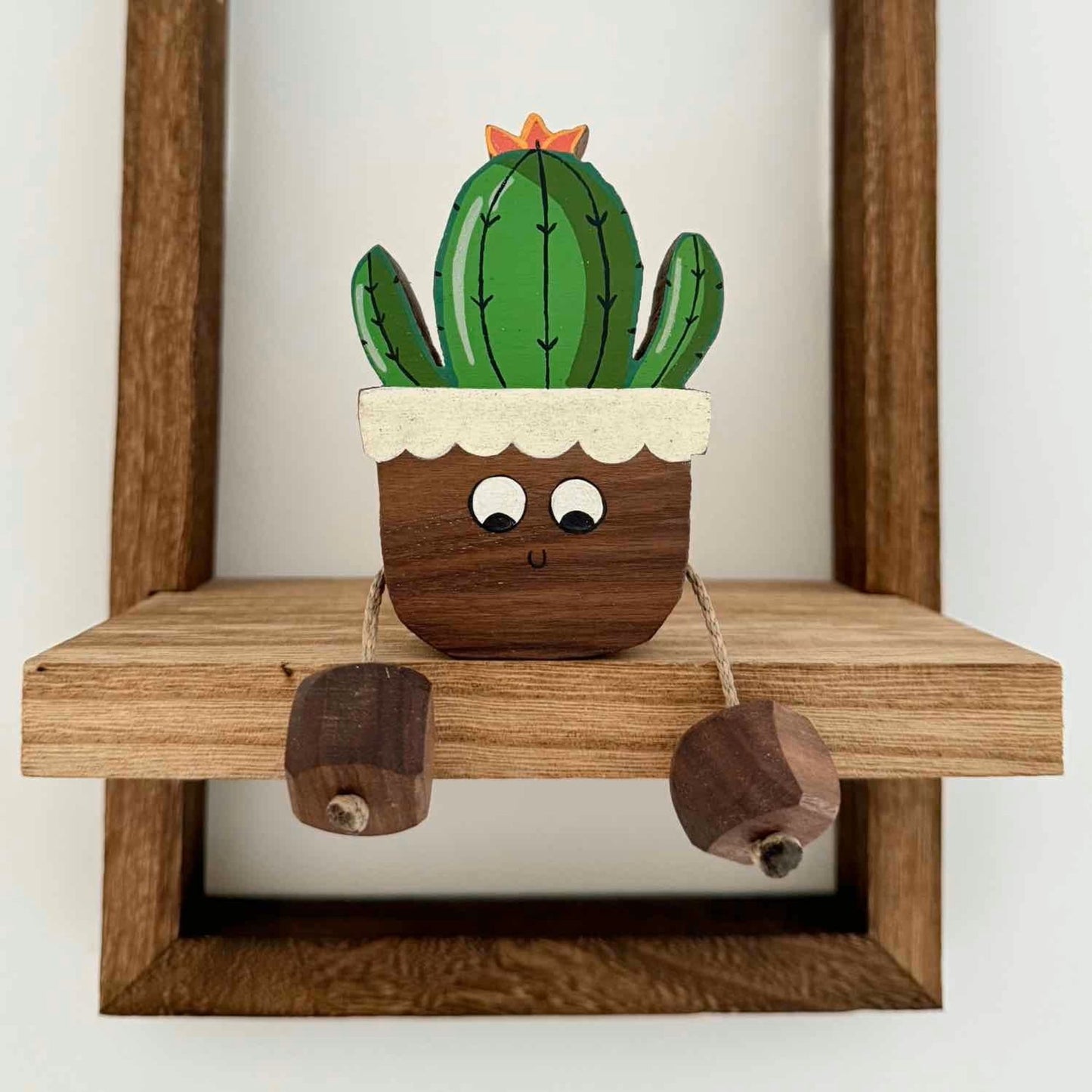 Colin the Cactus in Beech | Handmade Wooden Toy | UKCA CE Tested | Age 3+