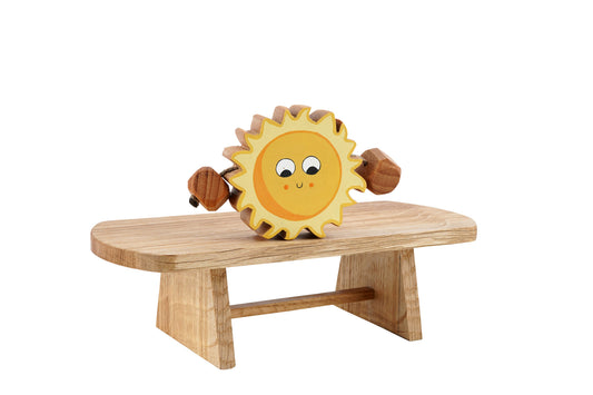 Sally the Sun in Beech | Handmade Wooden Toy | UKCA CE Tested | Age 3+
