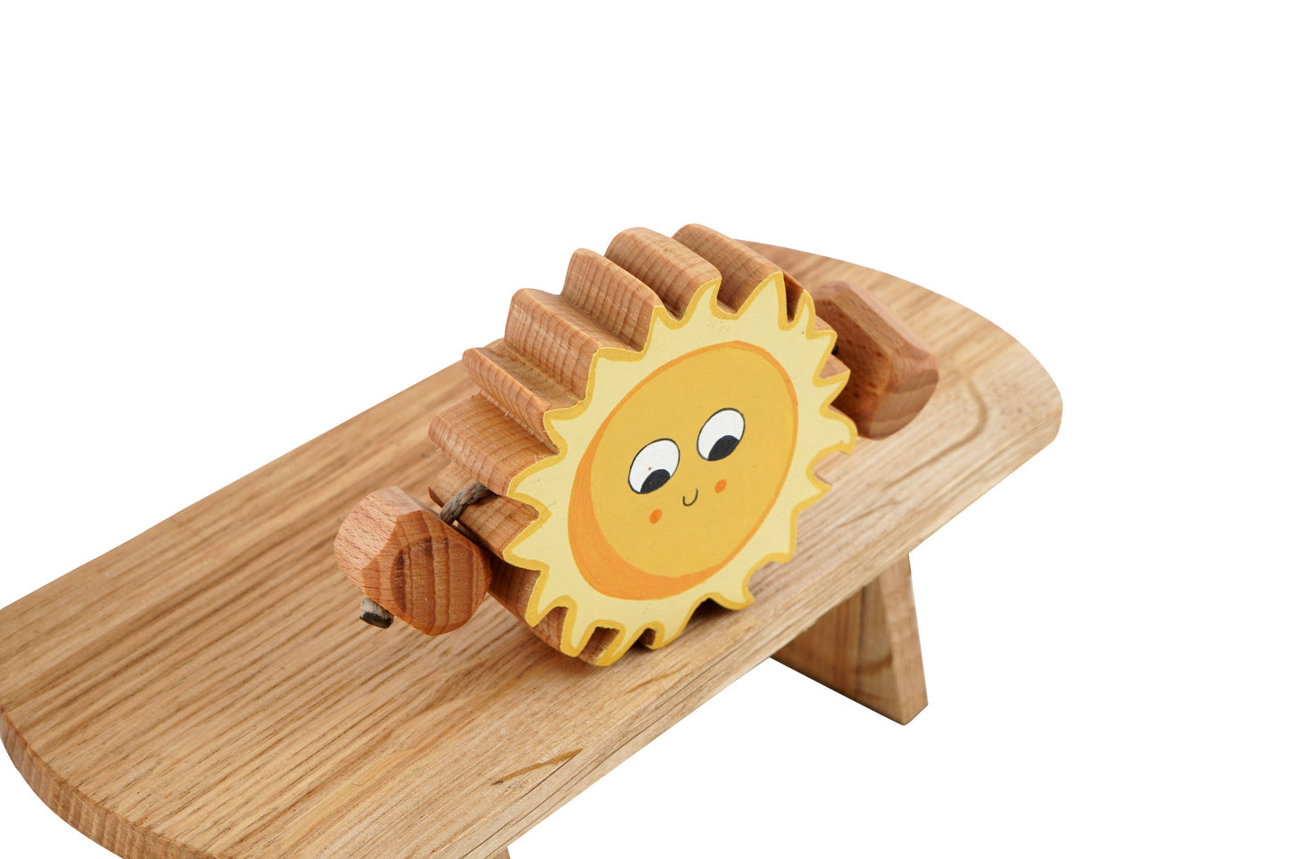 Sally the Sun in Beech | Handmade Wooden Toy | UKCA CE Tested | Age 3+