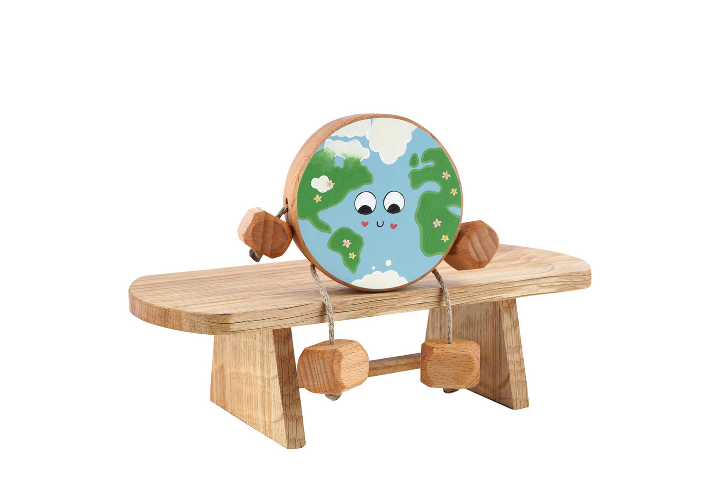 Ernie the Earth Child in Beech | Handmade Wooden Toy | UKCA CE Tested | Age 3+